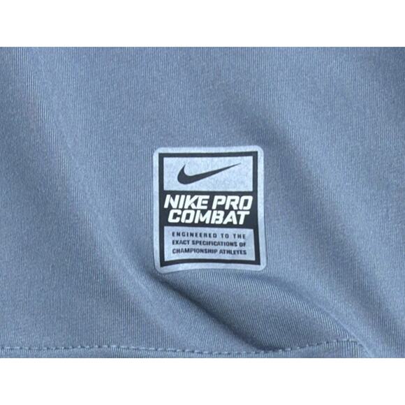 Nike Pro Combat Hyperwarm Dri-Fit Max Mens L 1/4 Zip Pullover Gray 543596-065 - Picture 6 of 8